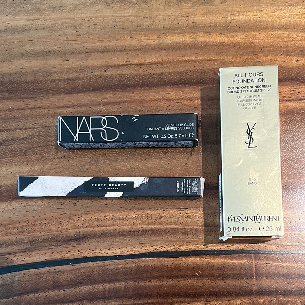 Makeup bundle NIB YSL, Fenty, NARS
